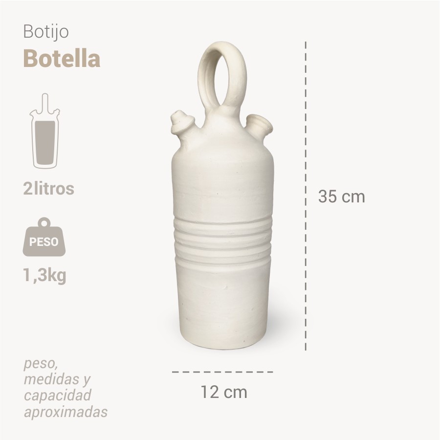 Botijo Botella 2L info - Bootijo