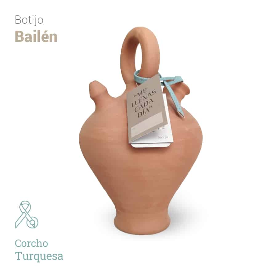 Botijo Bailén 2,5L + corcho turquesa - Bootijo